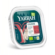 64er-SET Bio Bröckchen Getreidfrei mit Huhn und Rind 100g Katze Nassfutter Yarrah